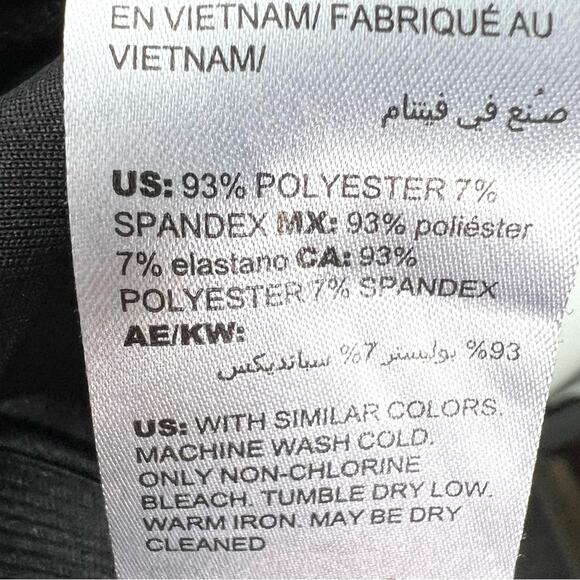 Chico's 1 black faux suede elastic waist casual legging pants size 8 B189 - Picture 3 of 4